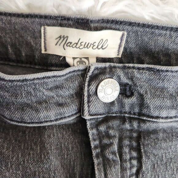 Madewell Women's 33 The Perfect Vintage Jean Black Denim High Rise Distressed - Picture 4 of 14